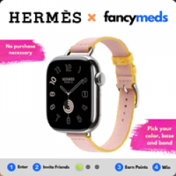 Hermes x FancyMeds Sweepstakes prize ilustration