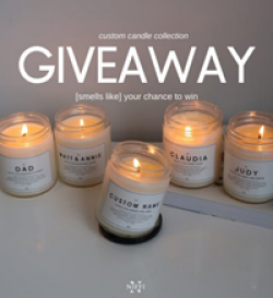 Custom Candle Collection Giveaway prize ilustration