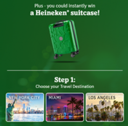 Heineken Holiday Sweepstakes and IWG prize ilustration