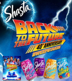 Shasta Back to the Future Sweepstakes prize ilustration