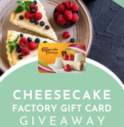 $100 Cheesecake Factory Giveaway prize ilustration