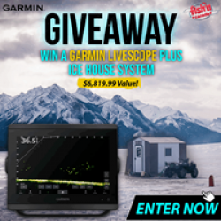Garmin LiveScope and Icehouse Giveaway prize ilustration
