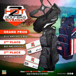 Hot-Z Golf Bag Giveaway prize ilustration