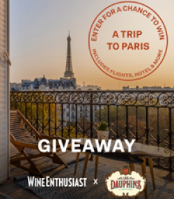 Wine Enthusiast x Les Dauphins Sweepstakes prize ilustration