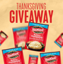Idahoan Foods Thanksgiving Giveaway prize ilustration