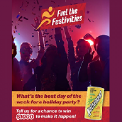 Nutrament Fuel the Festivities Sweepstakes prize ilustration