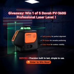 Dovoh Laser Level Sweepstakes prize ilustration