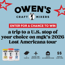 Owens Mixers MGK Concert Sweepstakes prize ilustration
