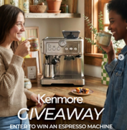 Kenmore Espresso Machine Sweepstakes prize ilustration