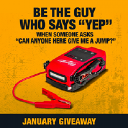 Milwaukee Jump Starter Giveaway prize ilustration