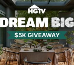 HGTV Dream Big Sweepstakes prize ilustration