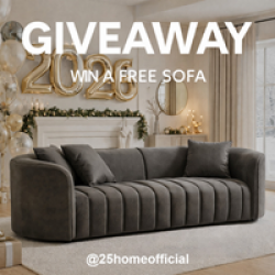 25 Home Sofa Giveaway prize ilustration