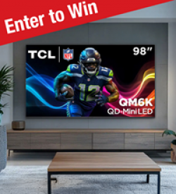 98-inch QD Mini-LED TCL TV Giveaway prize ilustration