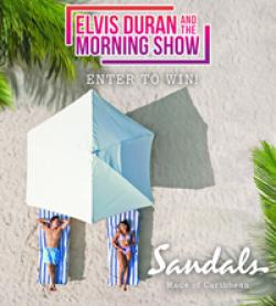 Sandals Resorts Flyaway Sweepstakes prize ilustration