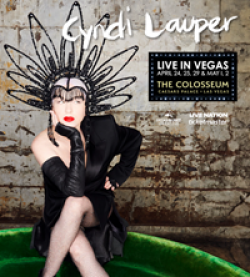 Cyndi Lauper in Las Vegas Sweepstakes prize ilustration