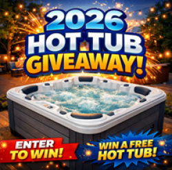 2026 Hot Tub Giveaway prize ilustration