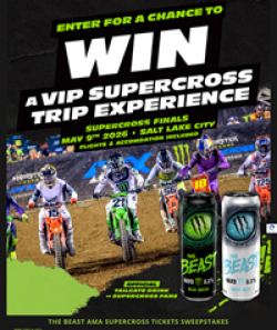 The Beast AMA Supercross Tickets Sweeps prize ilustration