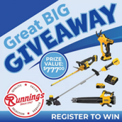 Runnings Great Big Giveaway March 2026 prize ilustration