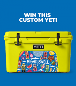 Mighty Swell YETI Cooler Sweepstakes prize ilustration