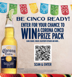 Corona Cinco Ready Sweepstakes 2026 prize ilustration