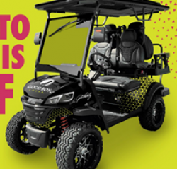 Good Boy Vodka Golf Cart Giveaway prize ilustration