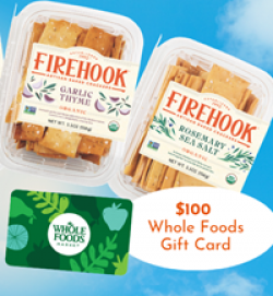 Firehook Crackers Whole Foods Giveaway prize ilustration
