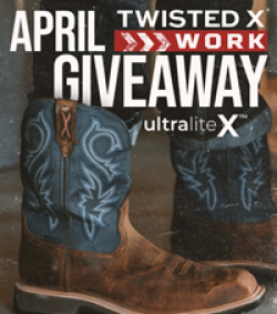 Twisted X April Giveaway prize ilustration