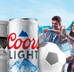 Coors Light Soccer Watch Party Sweepstakes prize ilustration