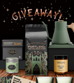 Portland Coffee Roasters Anniversary Giveaway prize ilustration