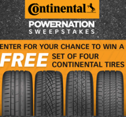 Power Nation Continental Tire Giveaway prize ilustration