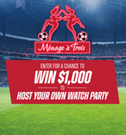 Menage a Trois Match Day Sweepstakes prize illustration