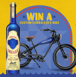 Corralejo Tequila Bike Sweepstakes prize ilustration