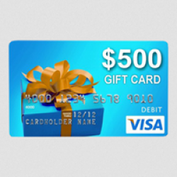 Husqvarna $500 VISA Giveaway prize ilustration