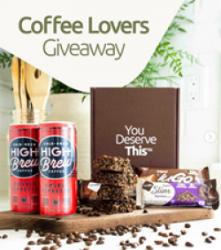 NuGo Coffee Lovers Sweepstakes prize ilustration