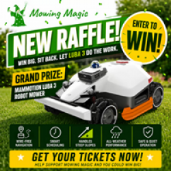 Mowing Magic Robot Mower Giveaway prize ilustration
