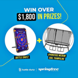 battle dartz x Springfree Trampoline Giveaway prize ilustration