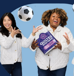 Quilted Northern Goal Time Sweepstakes prize ilustration