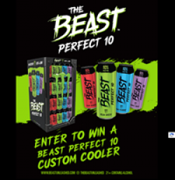 Beast Mancave Cooler Sweepstakes prize ilustration