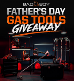 Bad Boy Mowers Fathers Day Giveaway prize ilustration