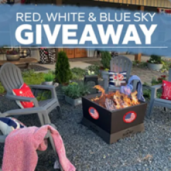 Red, White and Blue Sky Giveaway prize ilustration