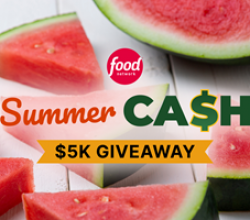Food Network Summer Cash Sweepstakes prize ilustration