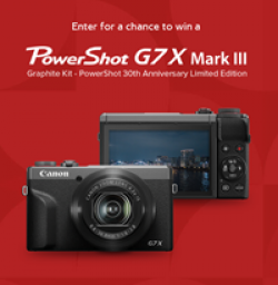 Canon PowerShot 30th Anniversary Sweepstakes prize ilustration
