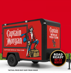 Captain Morgan Tailgate Sweepstakes prize ilustration