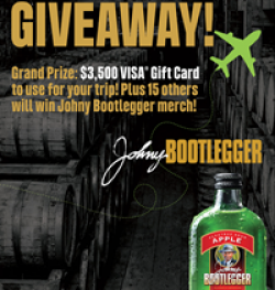 Johny Bootlegger Speakeasy Sweepstakes prize ilustration