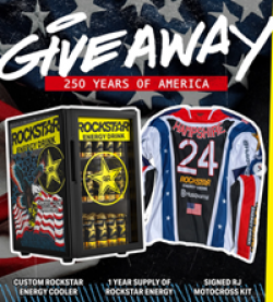 Rockstar Energy $250 Anniversary Sweepstakes prize ilustration